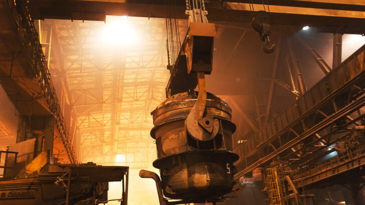 overhead crane for the steel industry